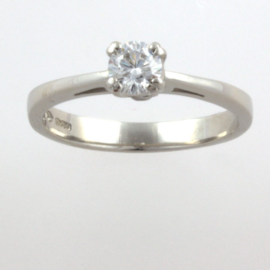 Platinum Diamond 33pt Solitaire Ring size M